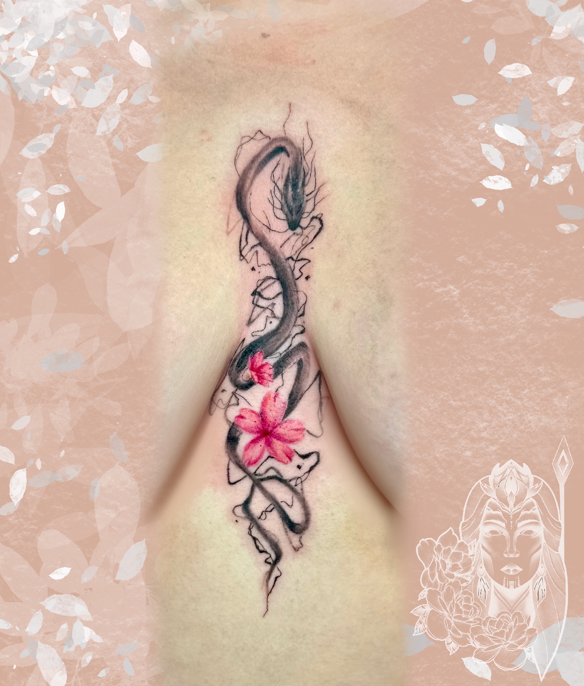 tatouage de serpent sur la poitrine– Inkaat